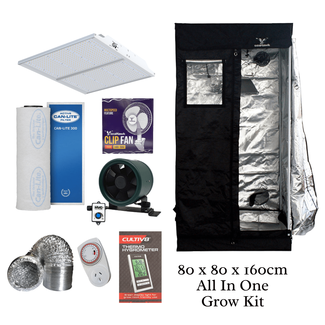 SeaHawk 80x80x160cm Complete Grow Tent Kit