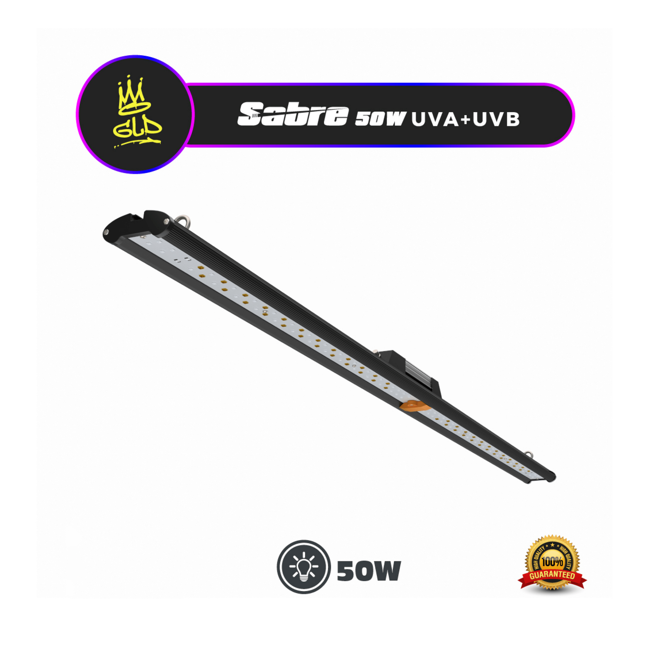 GLD Sabre UVA UVB Light Bar 50W Dimmable UV Light