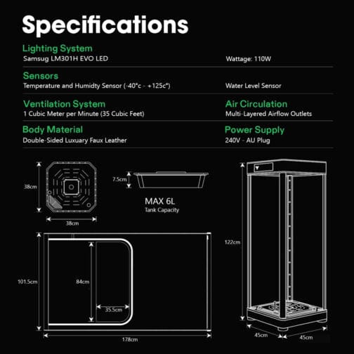 Vivosun Hydroponic Supplies > Grow Tents > Complete Kits Vivosun VGrow - Smart Grow Box (All In One Grow Unit!)