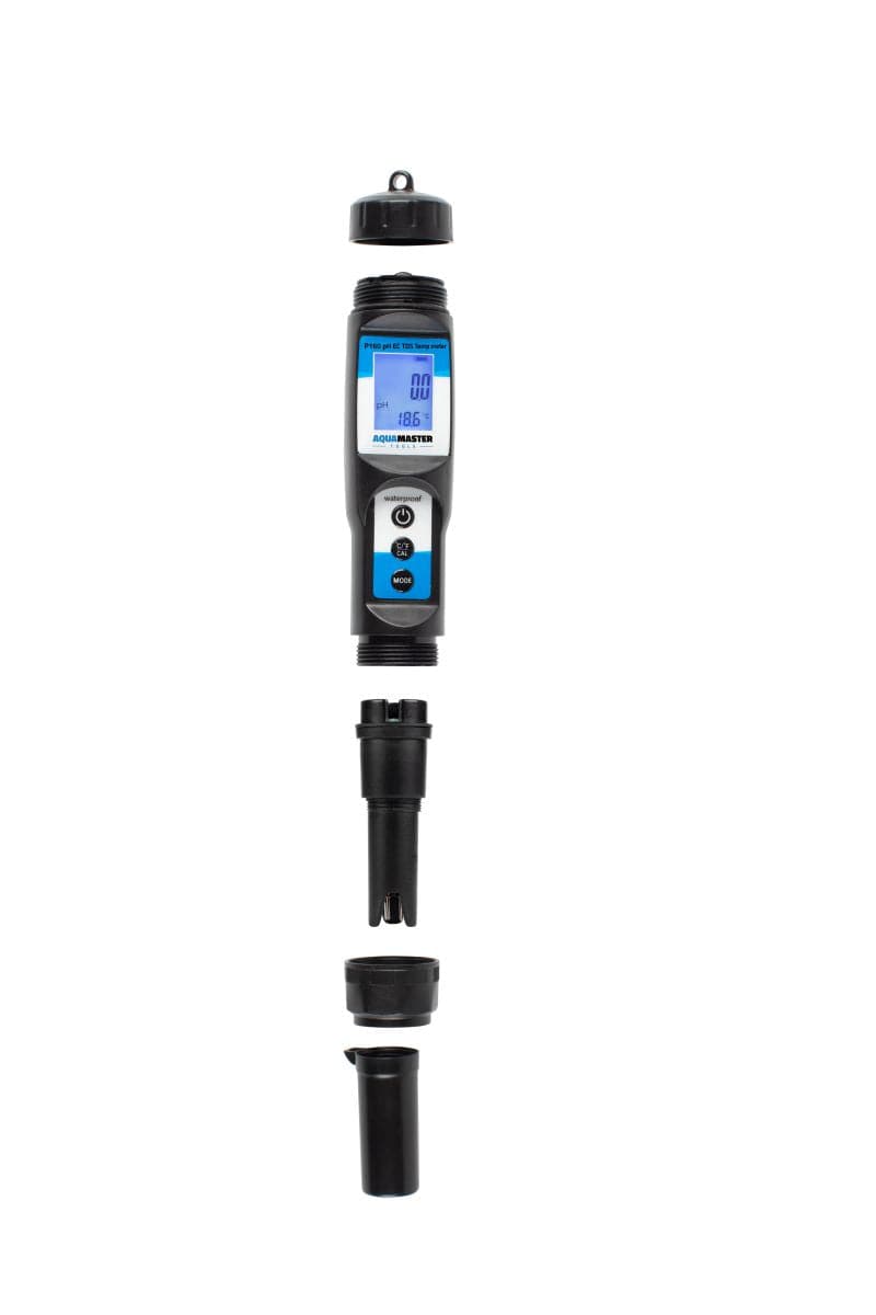 Aqua Master Hydroponic Supplies > Water Test Meters & Solutions > EC & pH Meters Aqua Master P160 Pro Combo Meter (pH, EC, TDS, PPM, Temp meter)