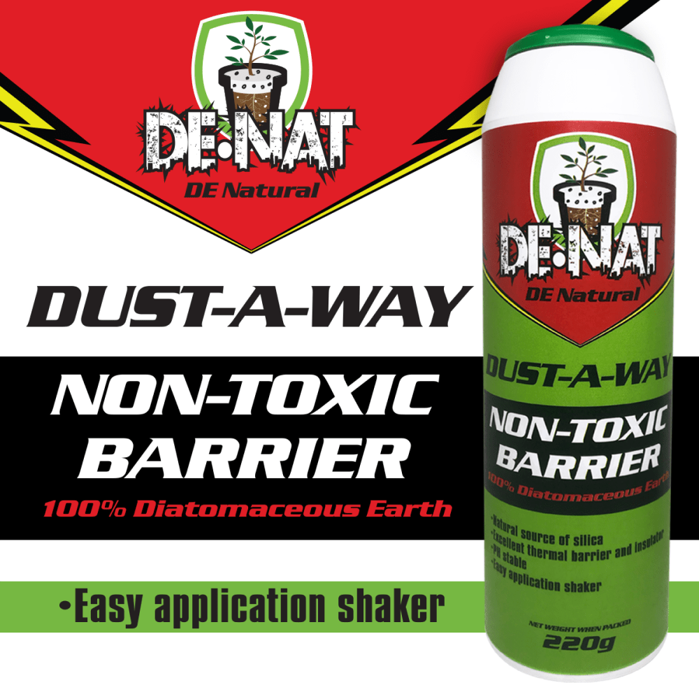 DeNat Organic Gardening > Dry Amendments DeNat - Dust-a-Way (Diatomaceous Earth Shaker 220g)