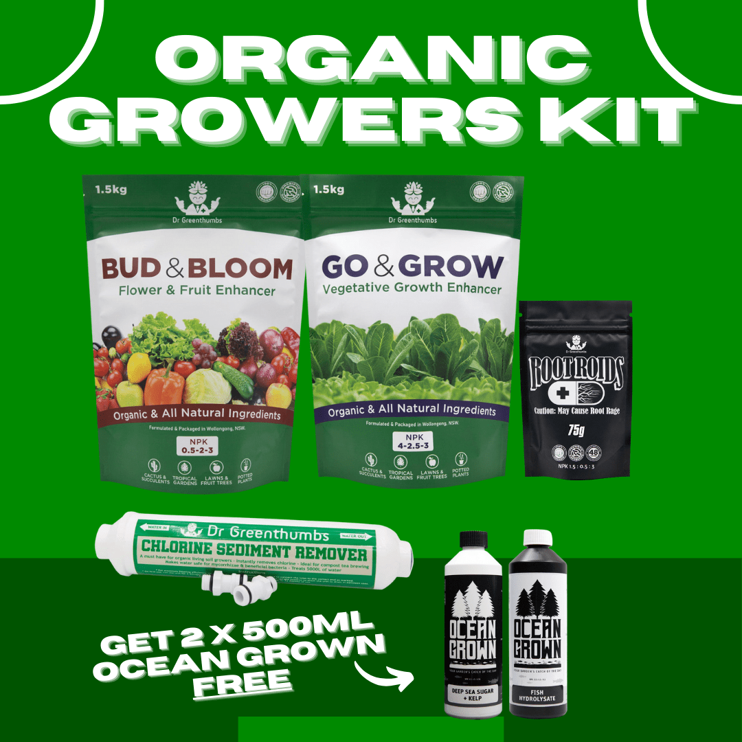 Dr Greenthumbs Organic Gardening > Dry Amendments > Premium Nutrient Kits Organic Growers Pack (Full Garden Nutrition)