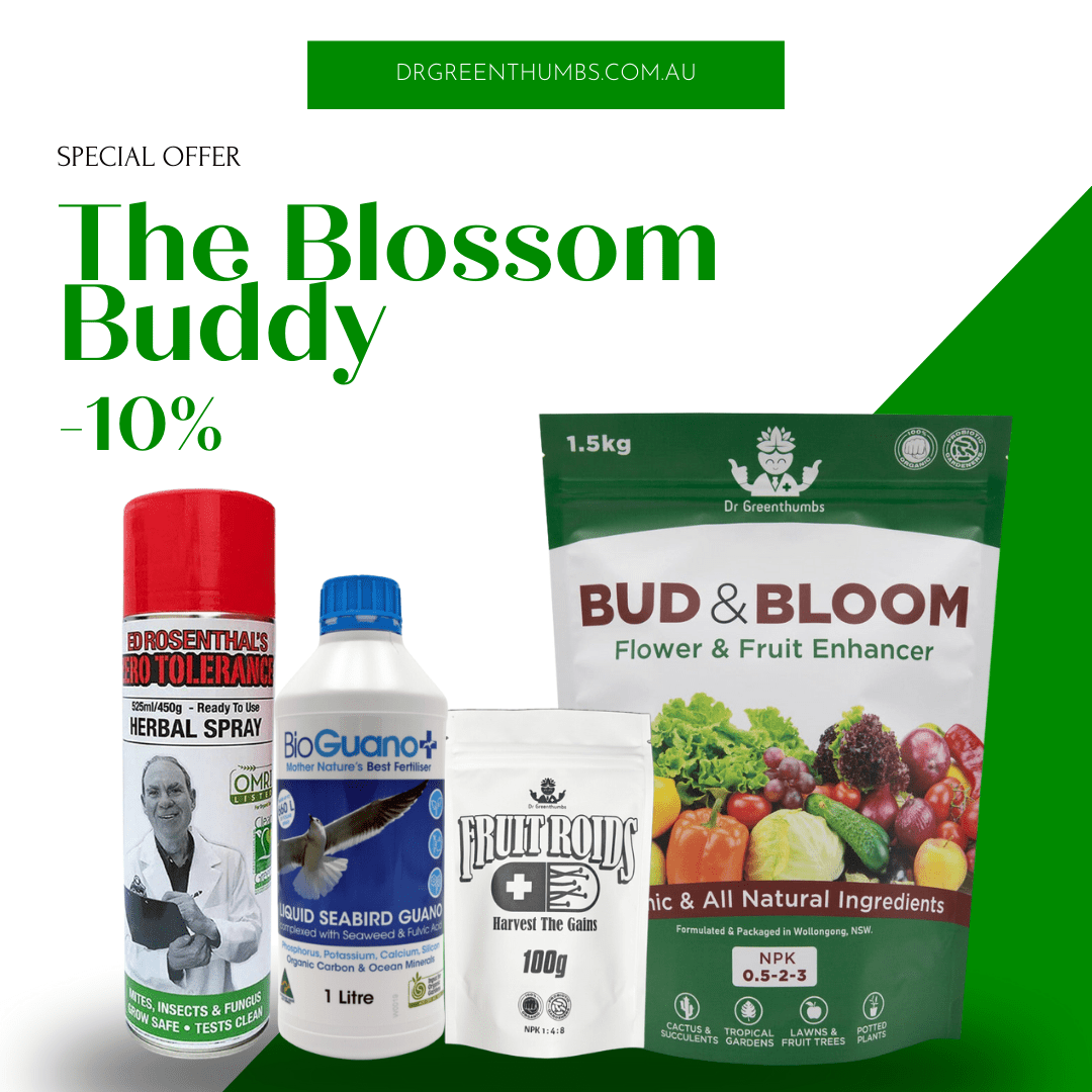 Dr Greenthumbs Organic Gardening > Dry Amendments > Premium Nutrient Kits The Blossom Buddy - Flower & fruit enhancers!