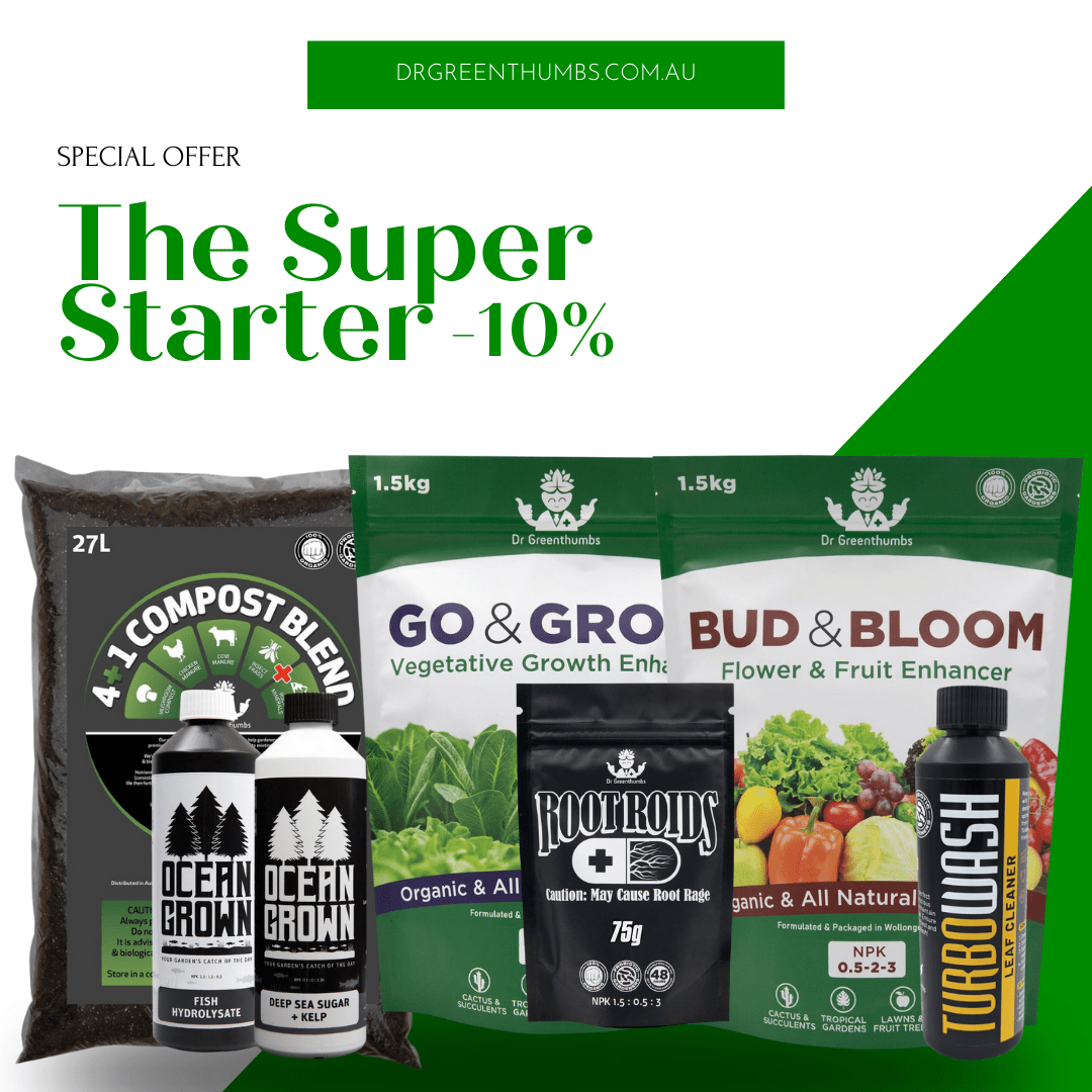 Dr Greenthumbs Organic Gardening > Dry Amendments > Premium Nutrient Kits The Super Starter - Everything your patch needs!