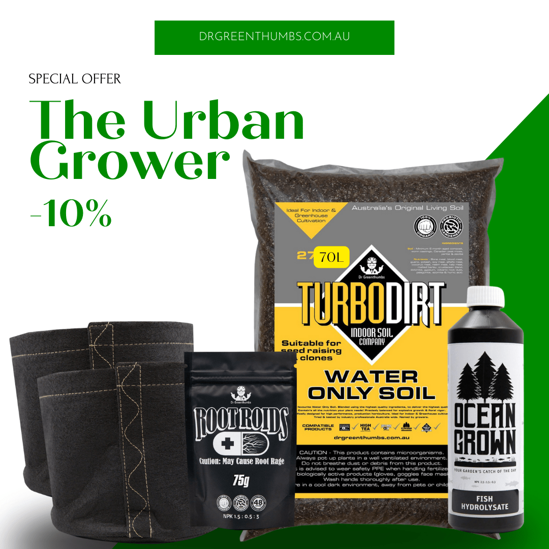 Dr Greenthumbs Organic Gardening > Dry Amendments > Premium Nutrient Kits The Urban Grower - Balcony or courtyard starter kit!