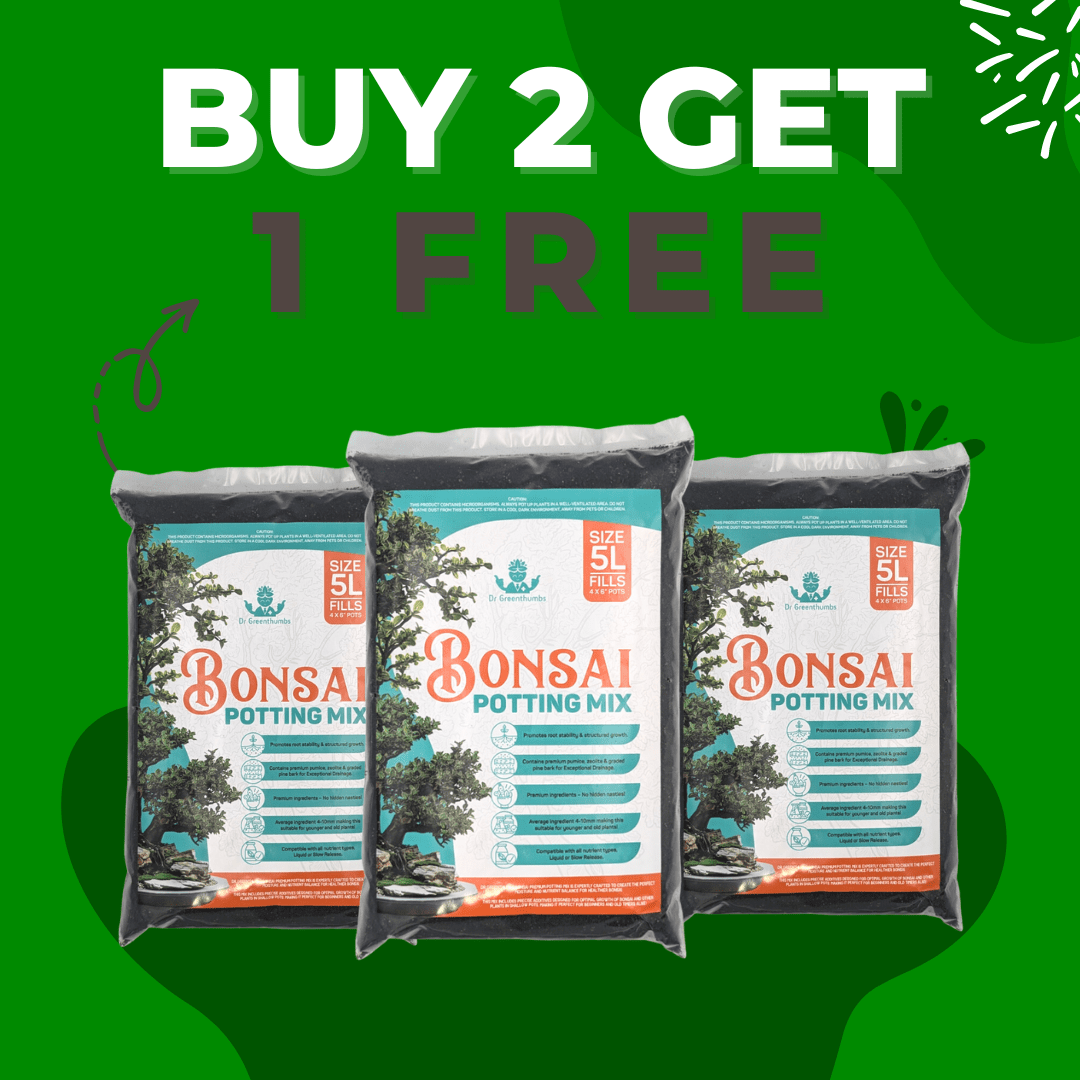 Dr Greenthumbs Organic Gardening > Potting Soil & Growing Media 3 x 5L Bags Buy 2 Get 1 Free - Bonsai Potting Mix