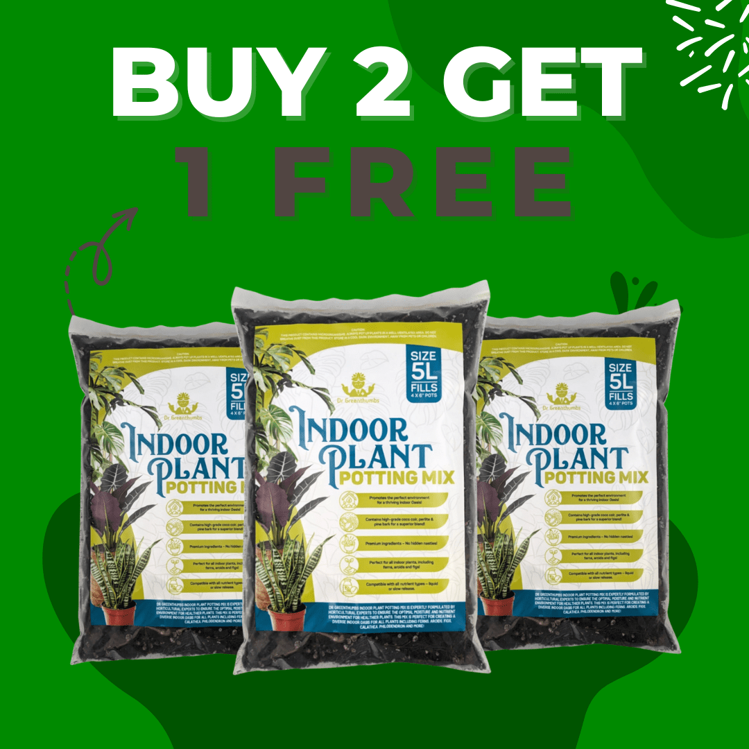 Dr Greenthumbs Organic Gardening > Potting Soil & Growing Media 3 x 5L Bags Buy 2 Get 1 Free - Indoor Plant Potting Mix