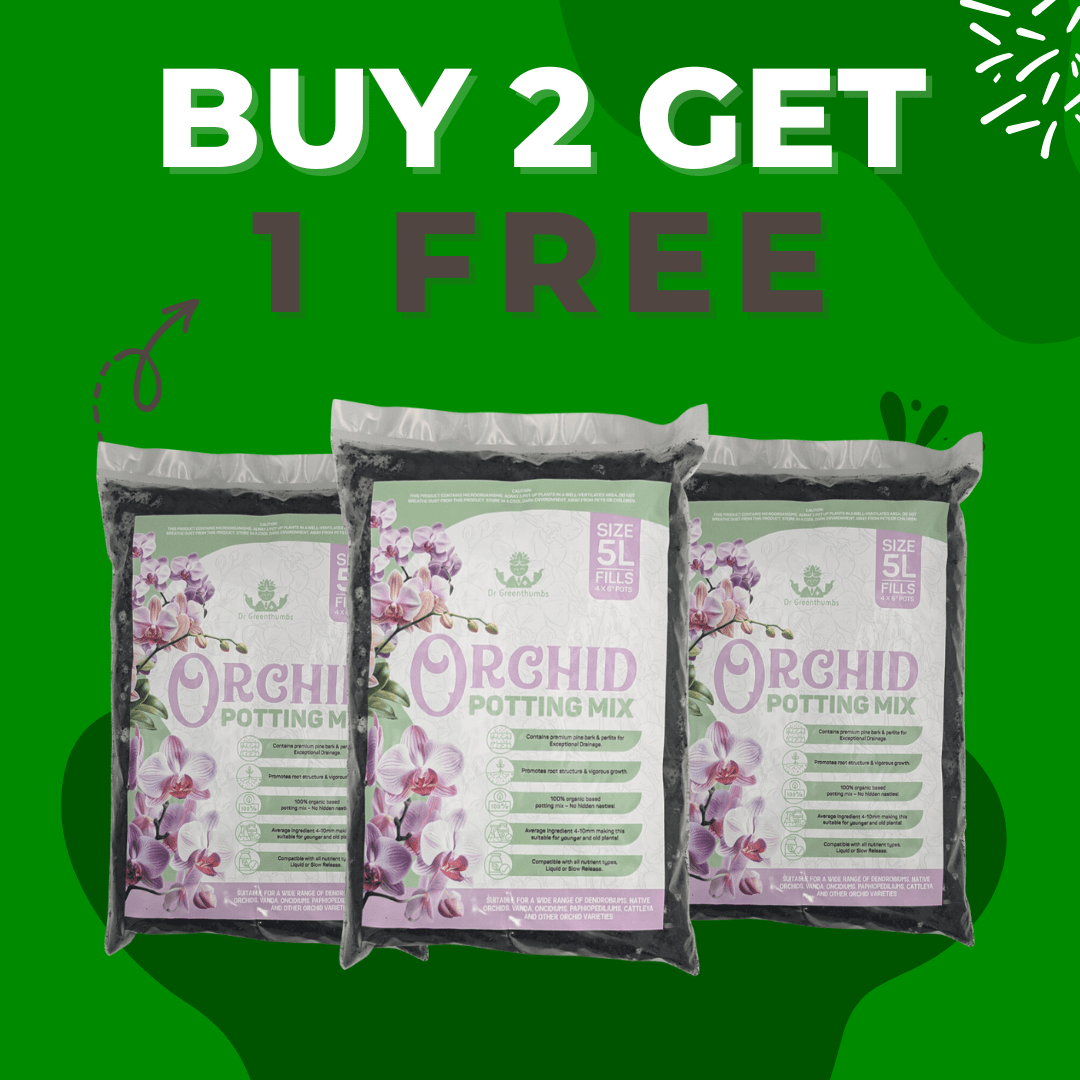 Dr Greenthumbs Organic Gardening > Potting Soil & Growing Media 3 x 5L Bags Buy 2 Get 1 Free - Orchid Potting Mix